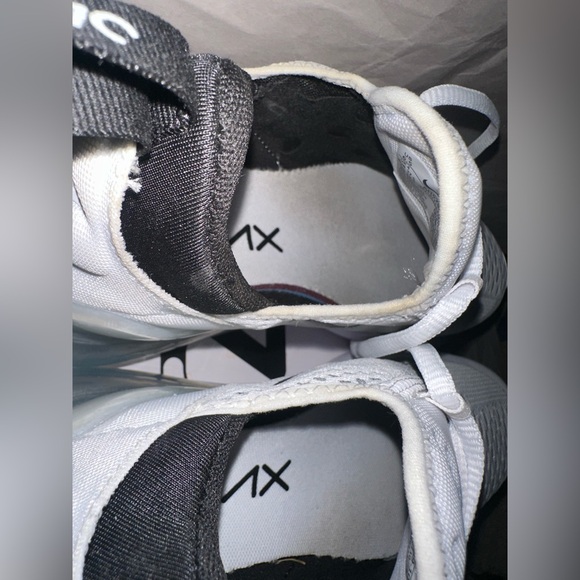 Nike Air Max 270 Women’s 6.5 White/ Black Running Shoes AH6789-100 - Picture 9 of 16